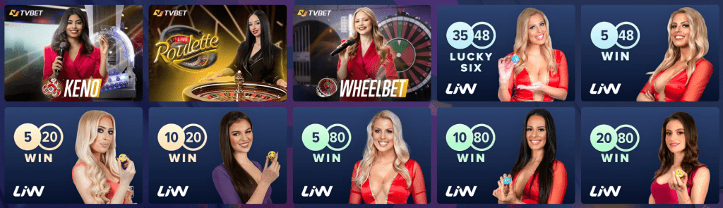 Piabella Casino canlı oyunlarının önizlemesi